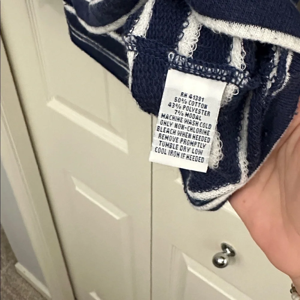 Polo by Ralph Lauren Blue and White Striped Sweater - Picture 4 of 4